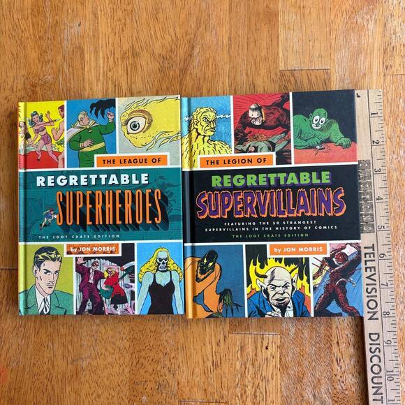 League Of Regrettable Superheroes + Supervillains Jon Morris Loot Crate Book Lot - Picture 2 of 9